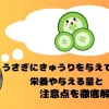 きゅうりを思い浮かべるうさぎ