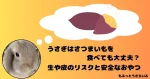 さつまいもを思い浮かべるうさぎ